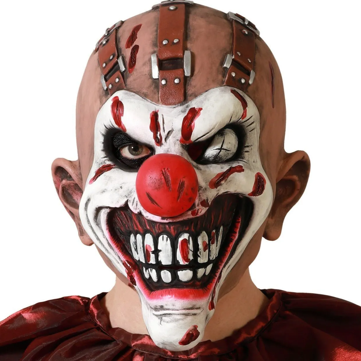 Máscara de látex de Payaso Correas