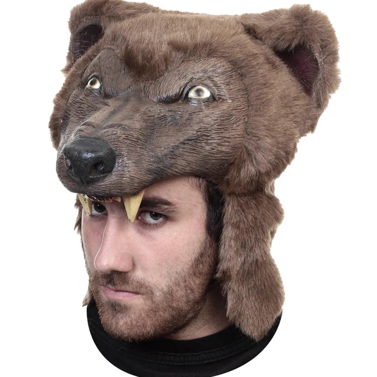 Máscara de látex Oso Marrón