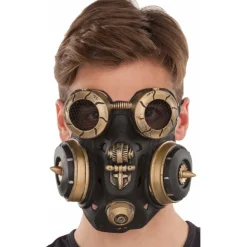 Máscara de látex Steampunk Antigás
