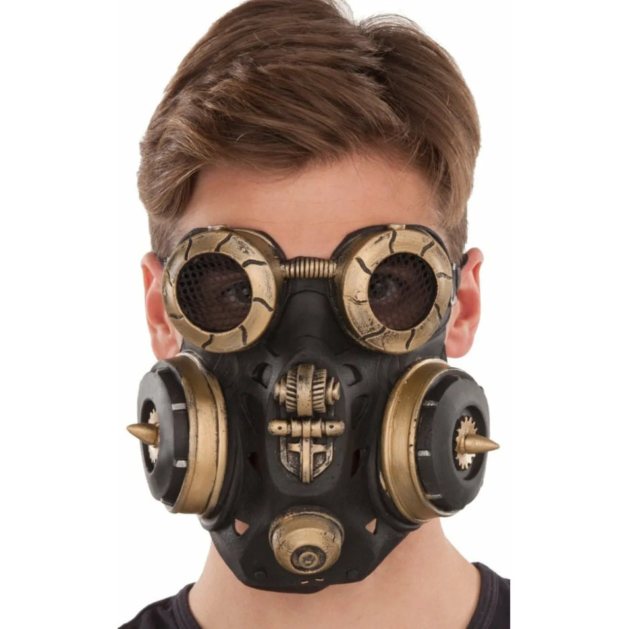 Máscara de látex Steampunk Antigás