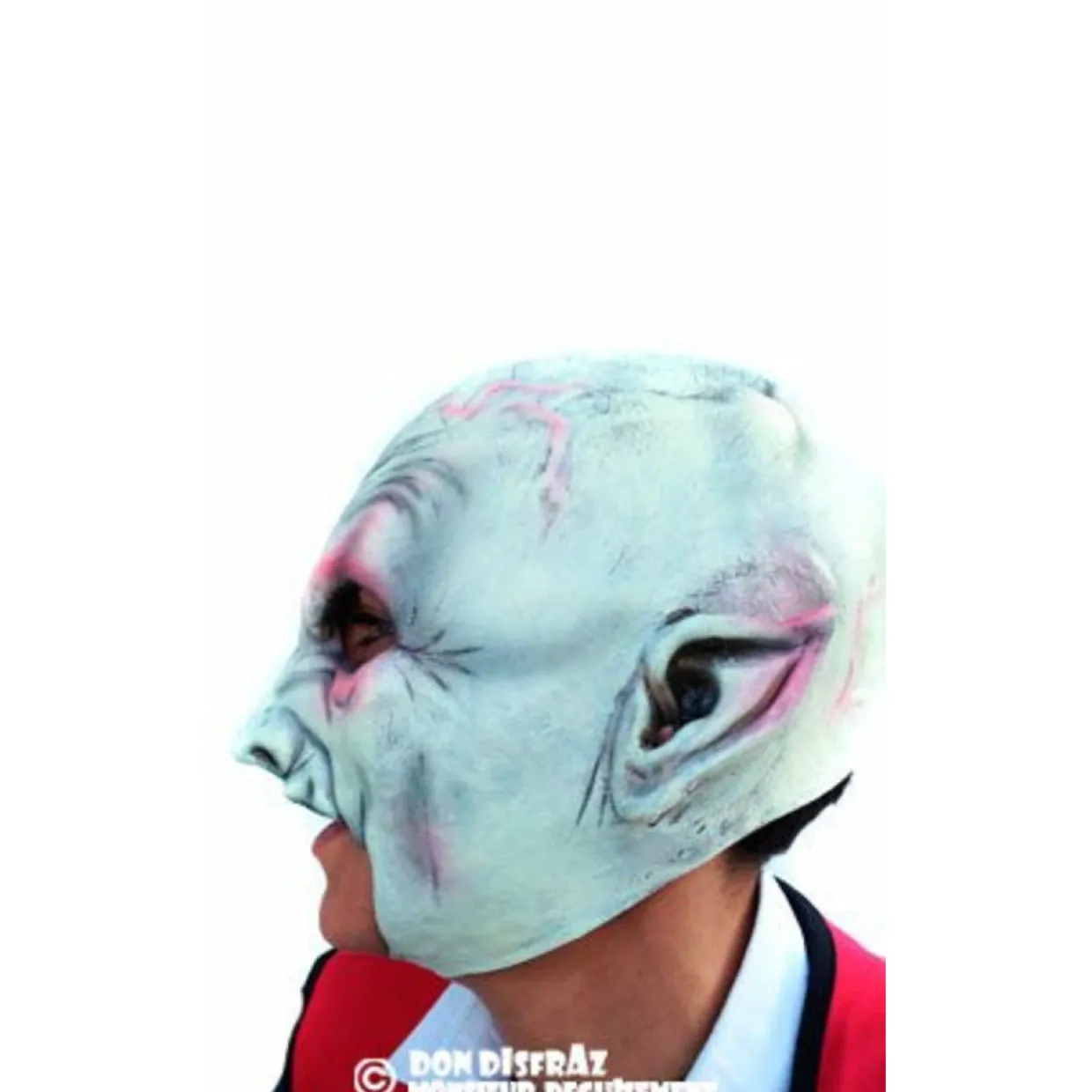 Máscara de látex Vampiro Blanco