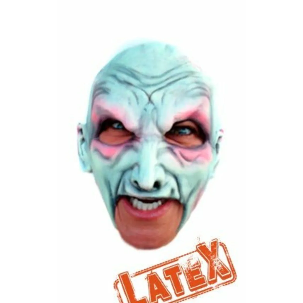 Máscara de látex Vampiro Blanco