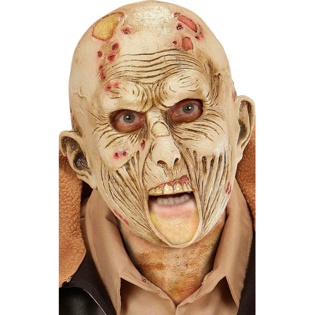 Máscara de látex Zombie Llagas infantil