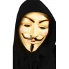 Máscara de V de Vendetta con Luz