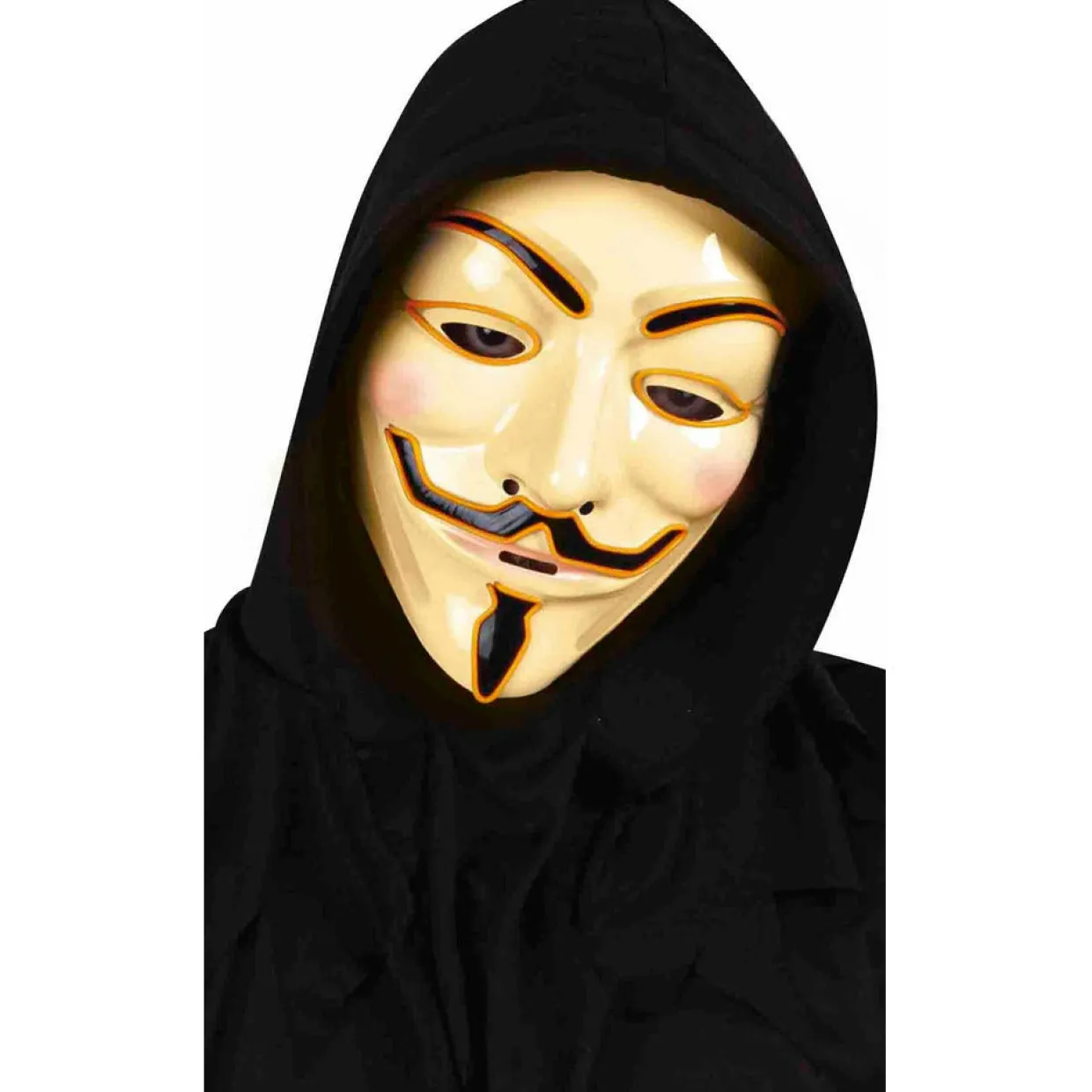 Máscara de V de Vendetta con Luz