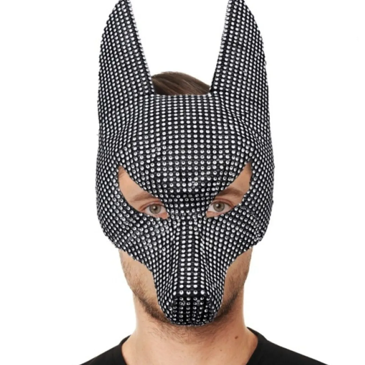 Máscara Egipcia de Anubis Diamantes