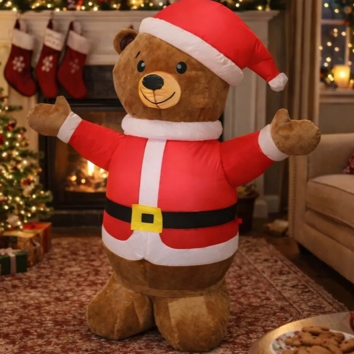 Oso de Navidad Hinchable
