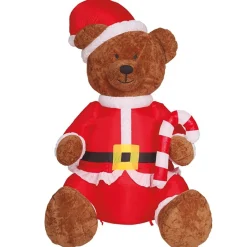 Oso Papá Noel Luminoso Hinchable