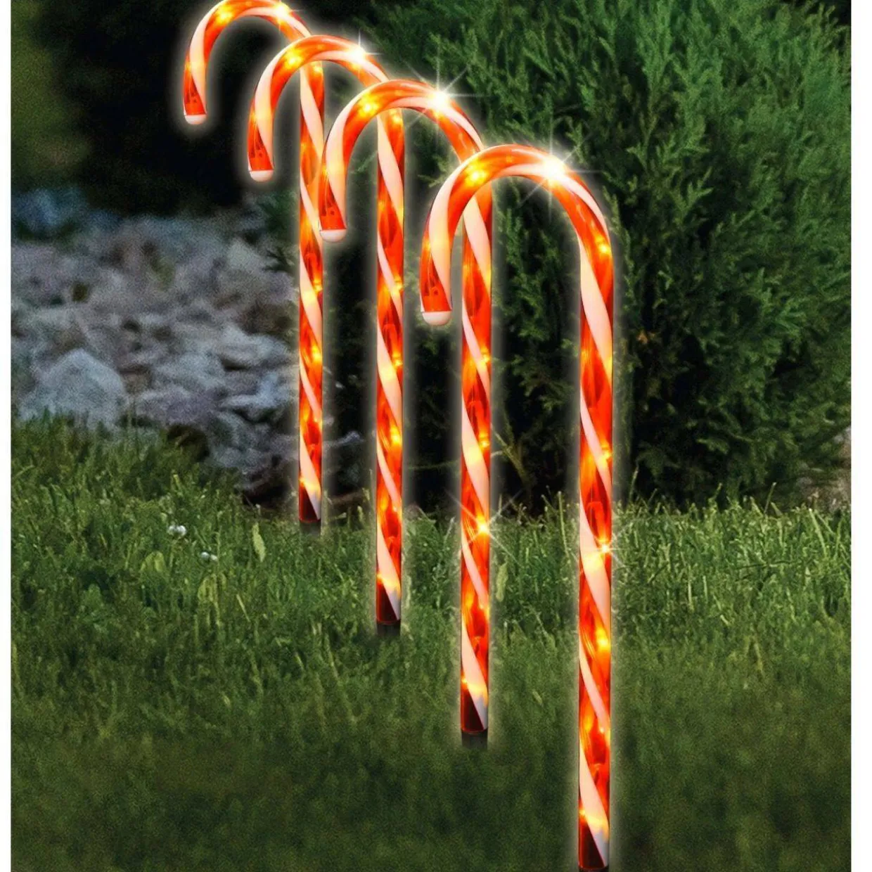 Pack de 6 Bastones de Caramelo Led