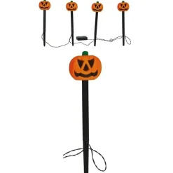 Pack de 4 Faroles Calabaza Jardín