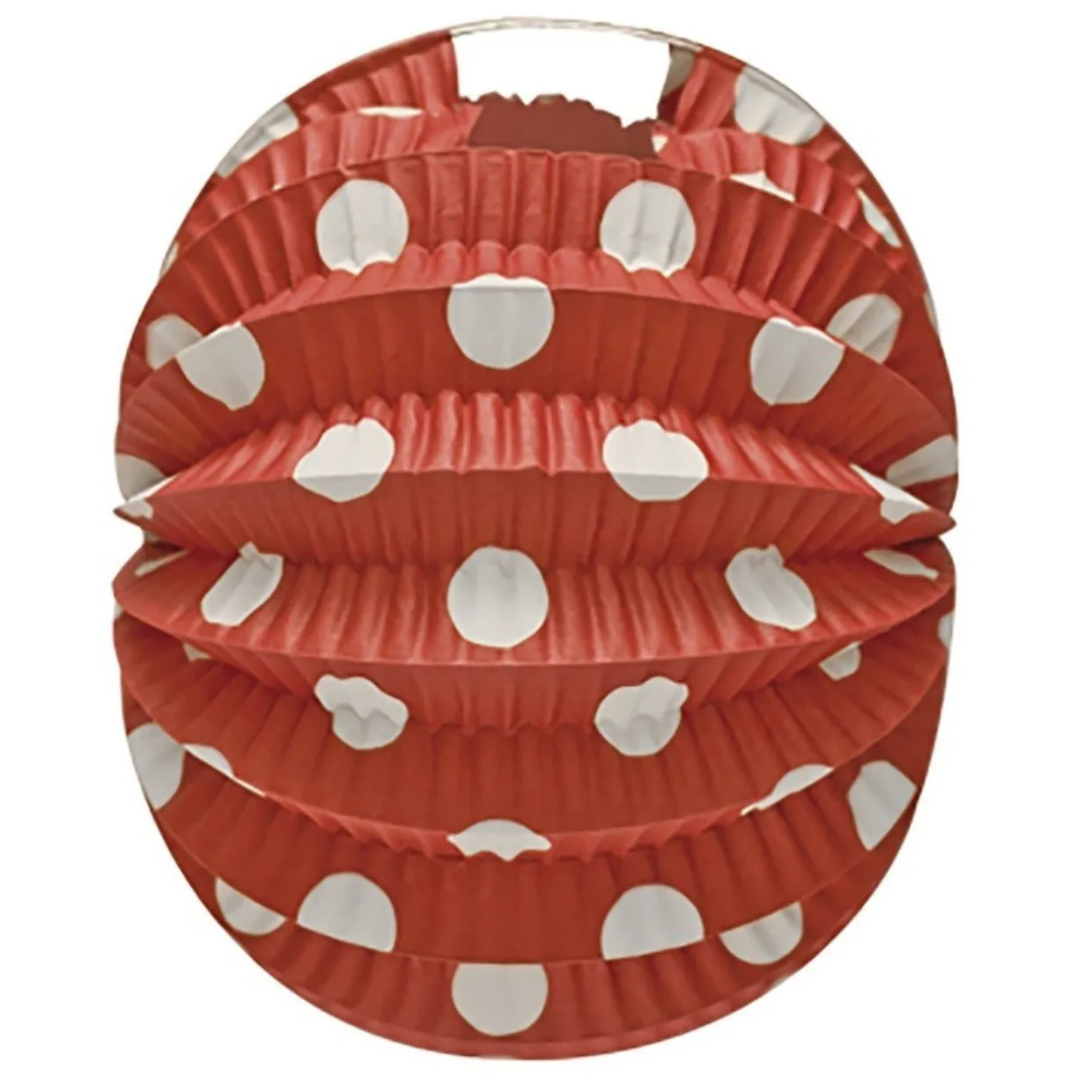Pack 12 Farolillos de Feria Rojo con Lunares Blancos