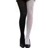 Panty Bicolor Negro y Blanco