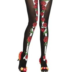 Panty de Esqueleto con Rosas