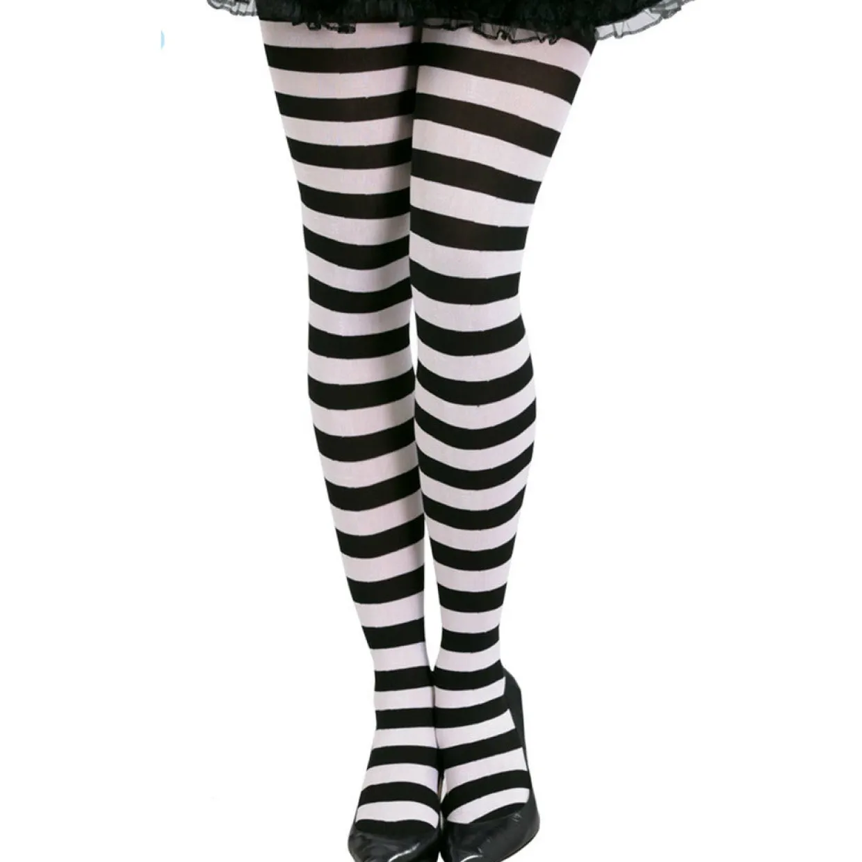 Panty Rayas Negras Blancas