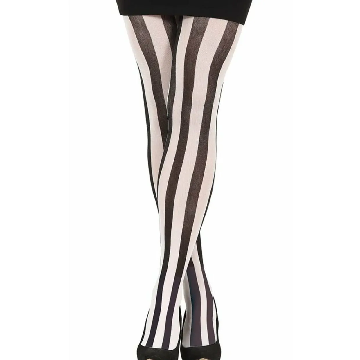 Panty Rayas Negras y Blancas Verticales