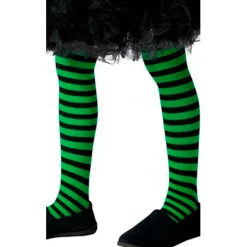 Panty Rayas Verdes y Negras infantil