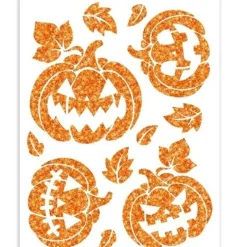 Pegatina de Calabazas Glitter para Pared