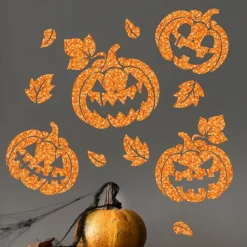 Pegatina de Calabazas Glitter para Pared