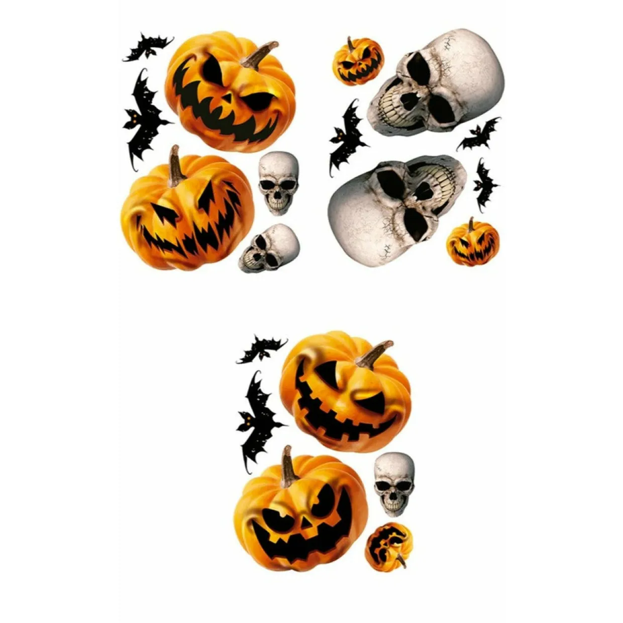 Pegatinas Electrostáticas de Calabazas