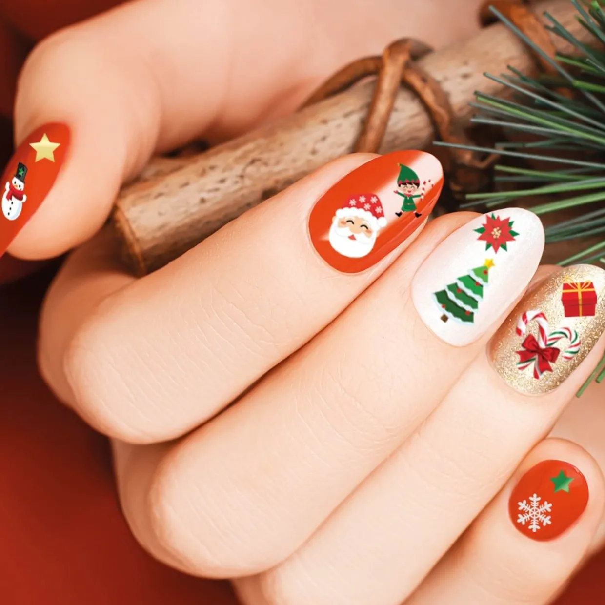 Pegatinas para Uñas de Navidad