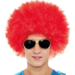 Peluca Afro Rojo