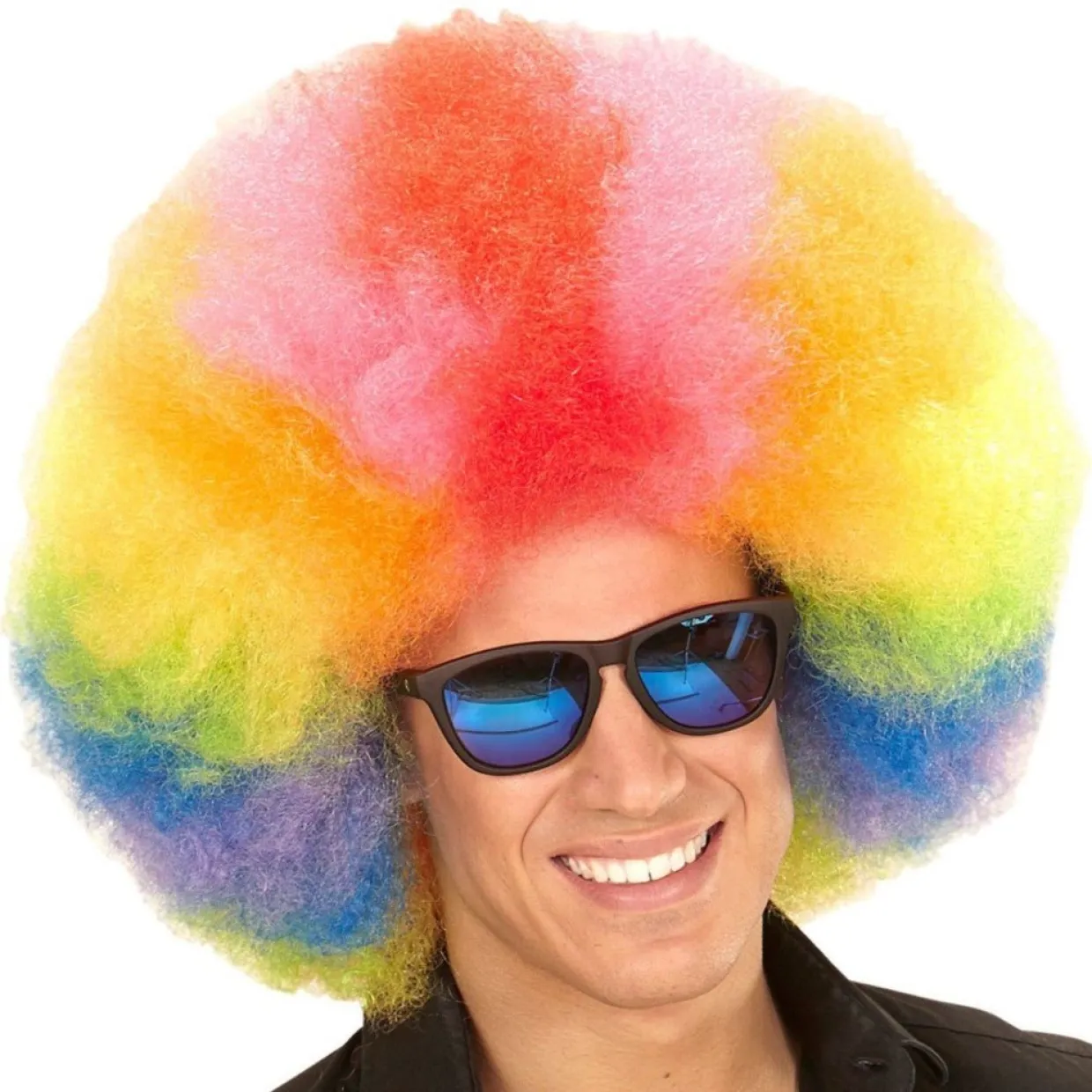 Peluca Afro Súper Multicolor