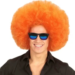 Peluca Afro Súper Naranja