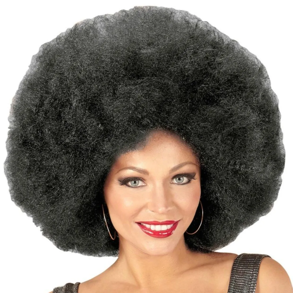 Peluca Afro Súper Negra