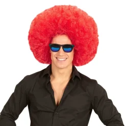 Peluca Afro Súper Roja