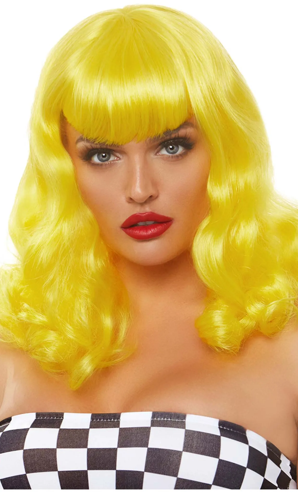 Peluca Amarilla Retro Deluxe