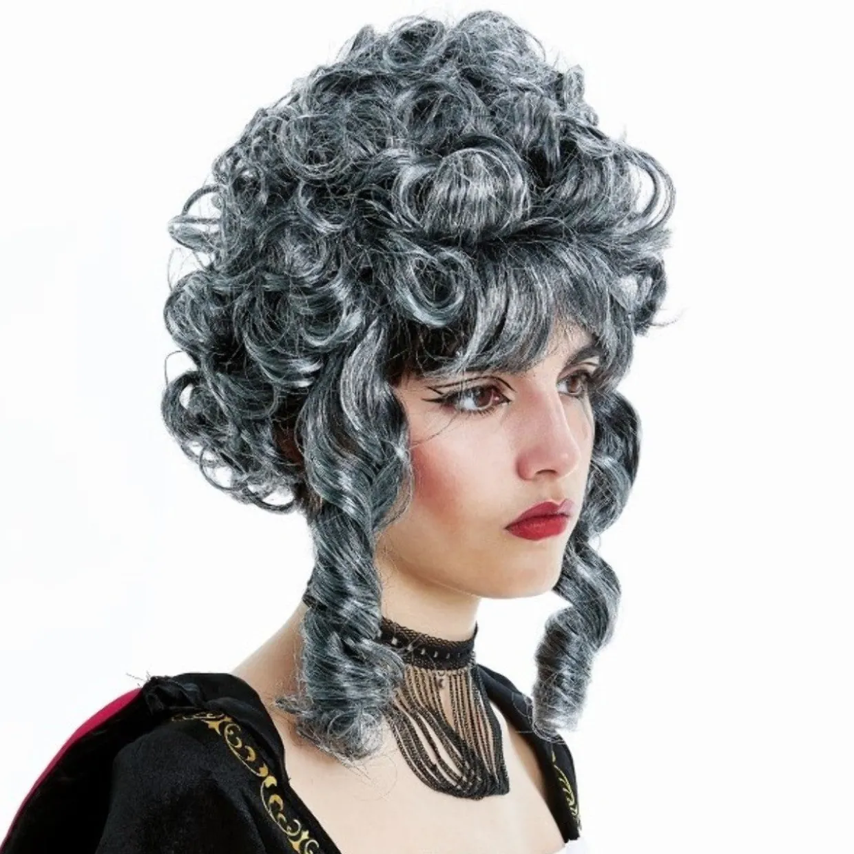 Peluca Barroca Gris