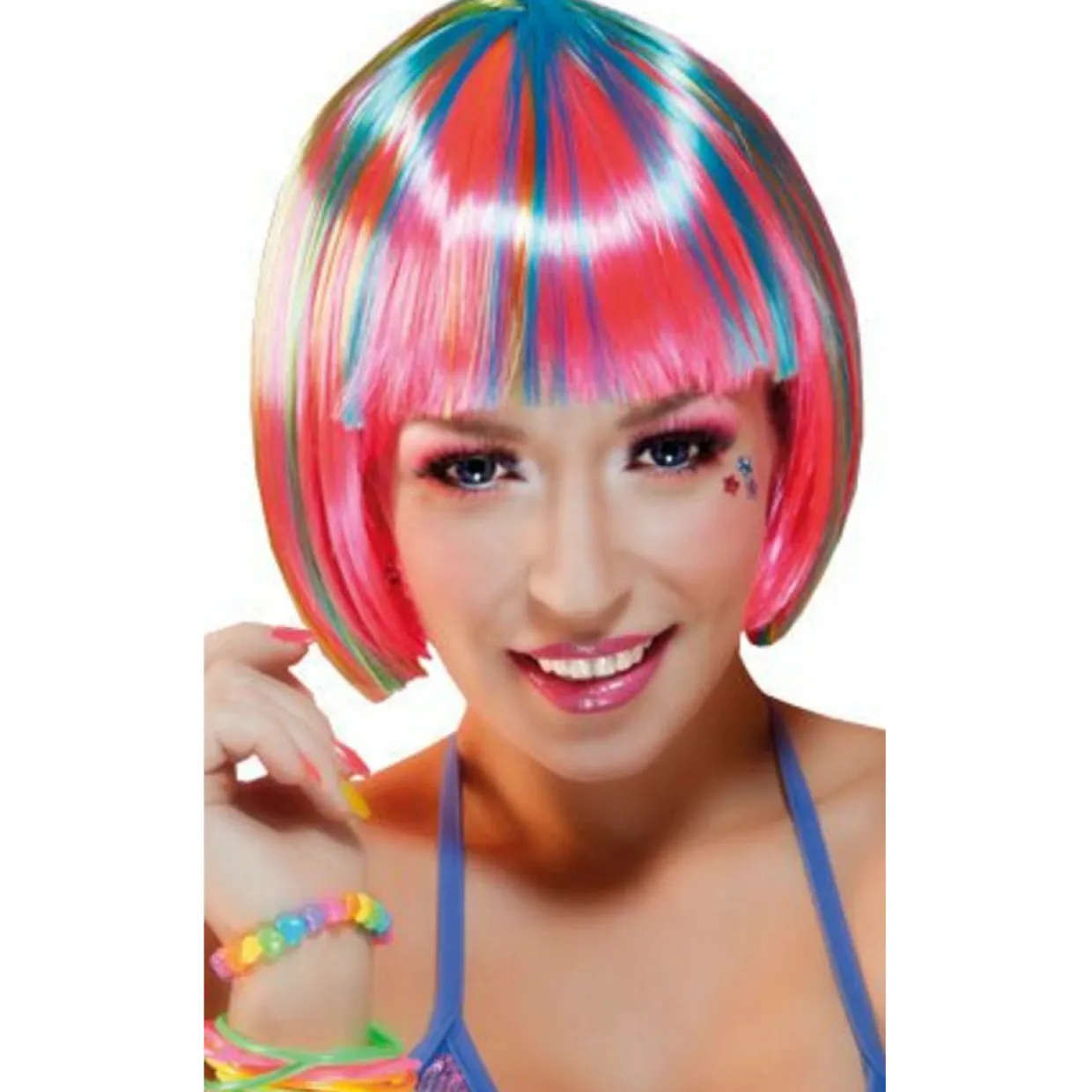 Peluca Bob Multicolor