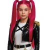 Peluca de Cantante K-Pop Fucsia
