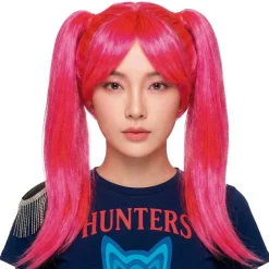 Peluca de Cantante K-Pop Rosa