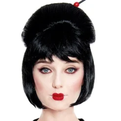 Peluca de Geisha Negra