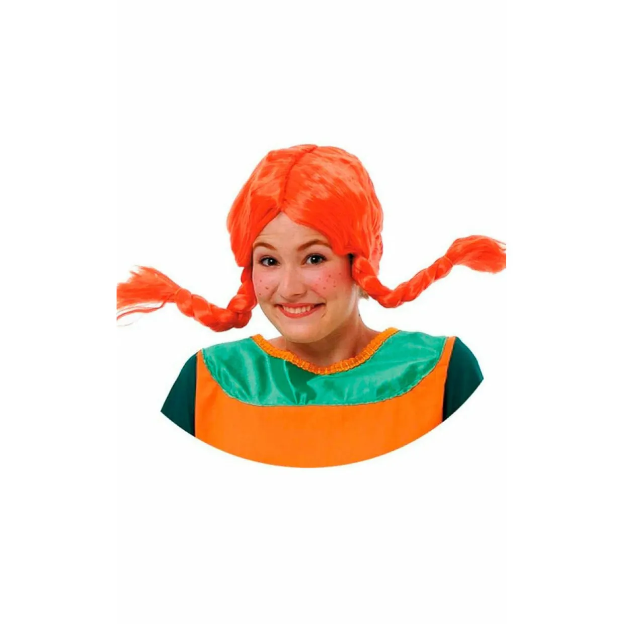 Peluca de Niña Traviesa Naranja