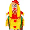 Peluca de Payaso Amarilla con Calva