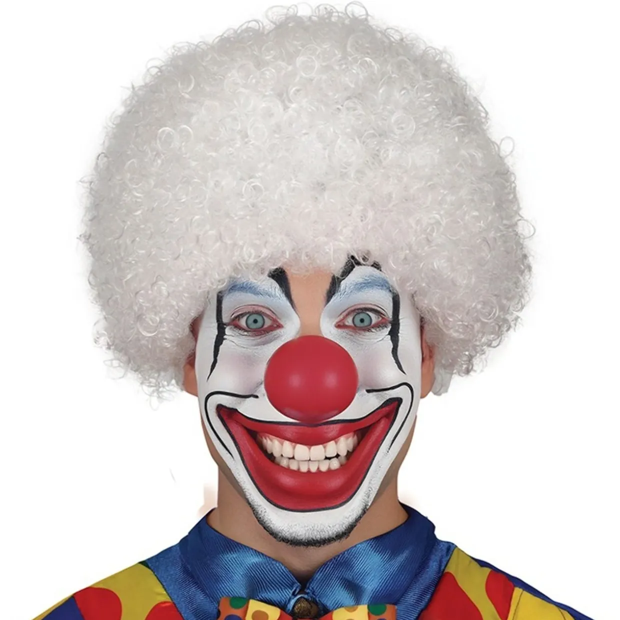 Peluca de Payaso Blanca