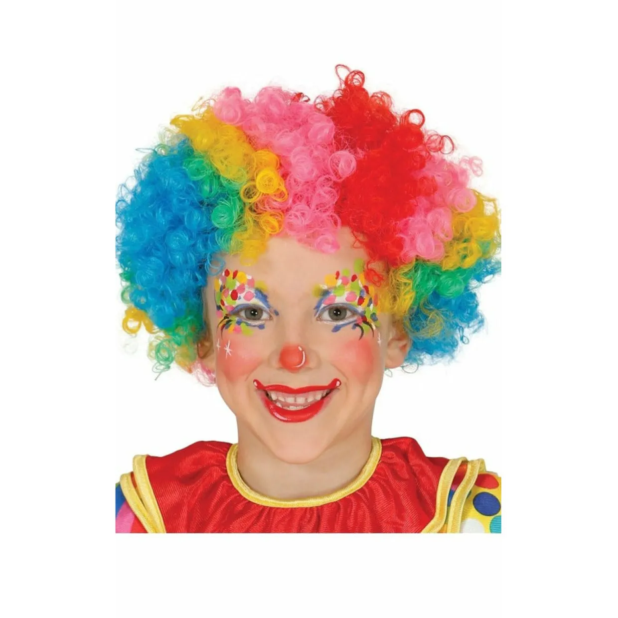 Peluca de Payaso Multicolor Eco infantil