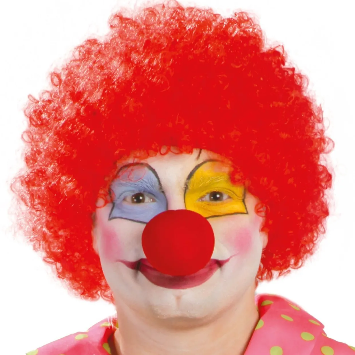Peluca de Payaso Roja