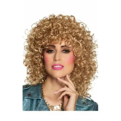 Peluca de Rizos Rubia