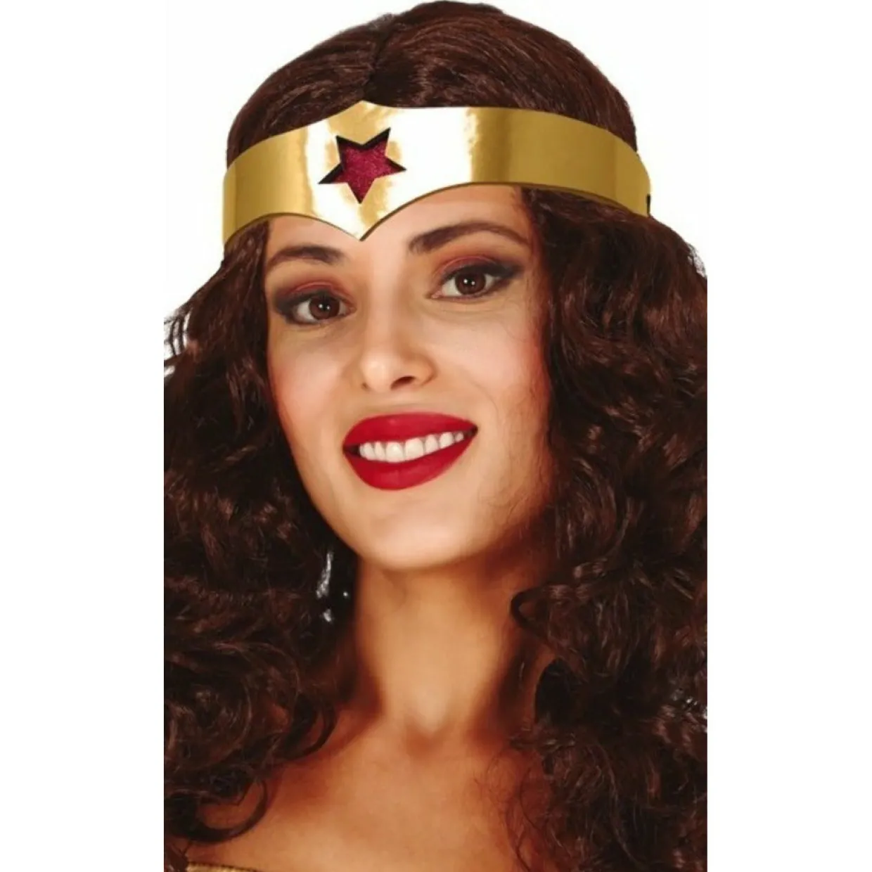 Peluca de Superheroína con Diadema