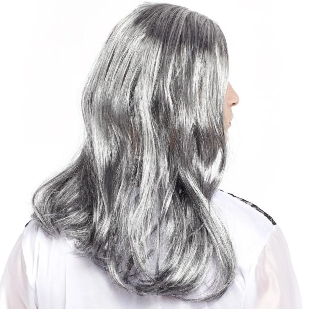 Peluca de Vampiro Gris Eco