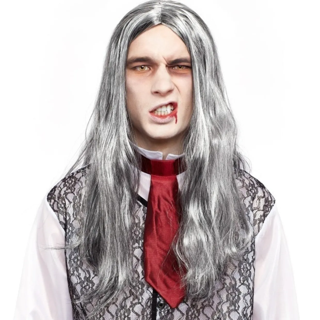 Peluca de Vampiro Gris Eco