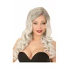 Peluca Larga Ondas Gris