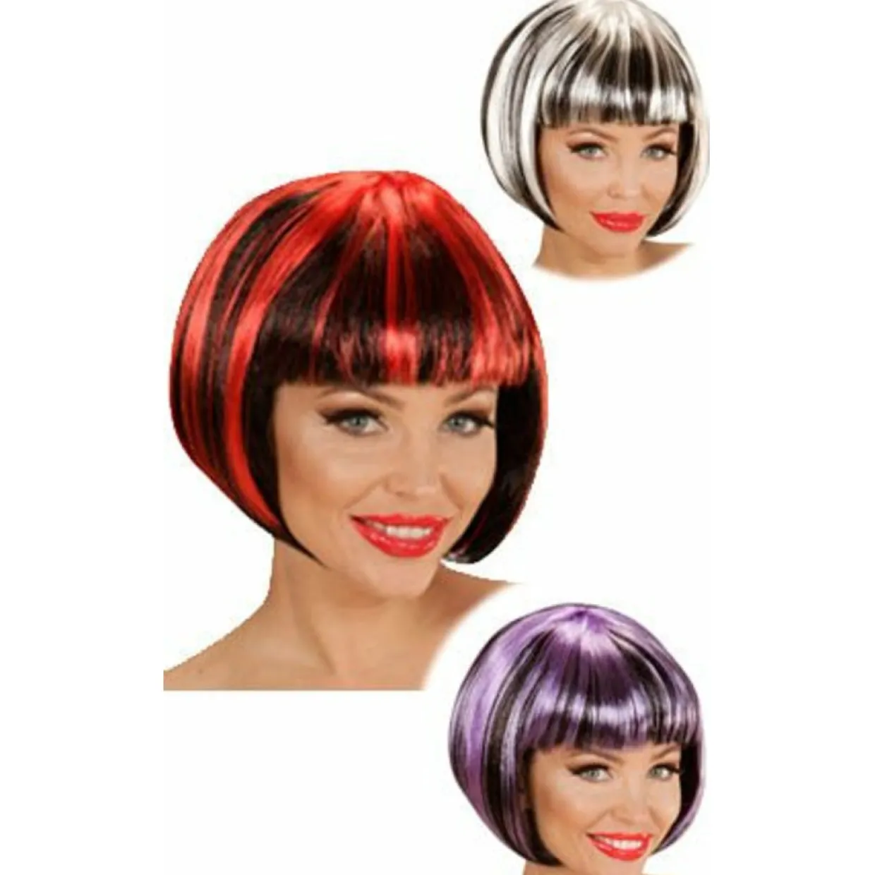 Peluca Mechas Colores
