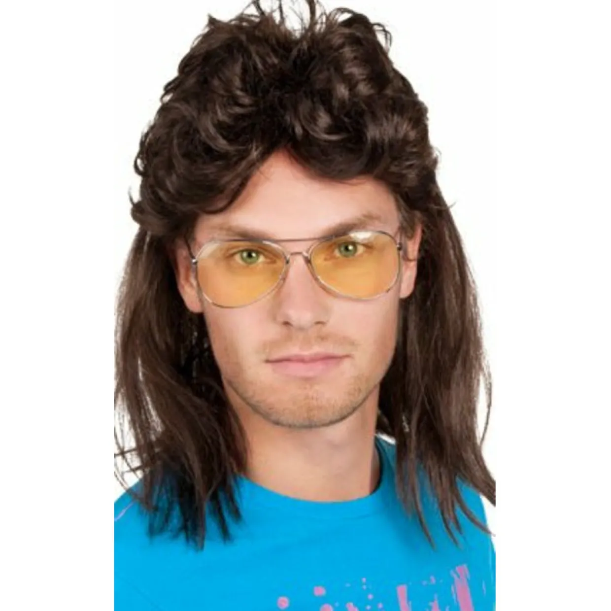 Peluca Mullet Años 80