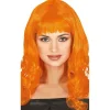 Peluca Naranja Melena Flequillo