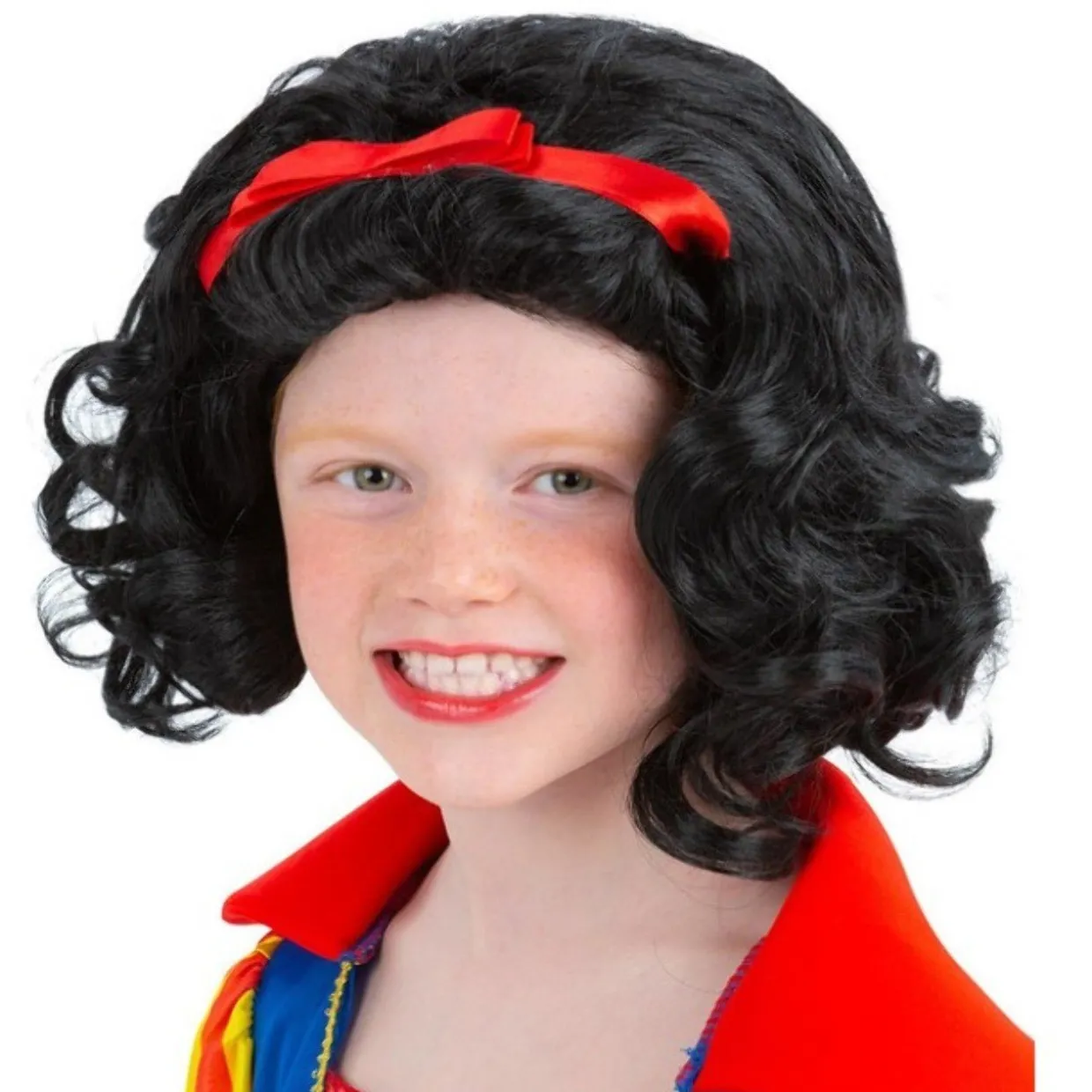 Peluca Negra de Blancanieves infantil