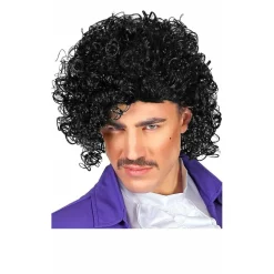 Peluca Negra Rizada Prince